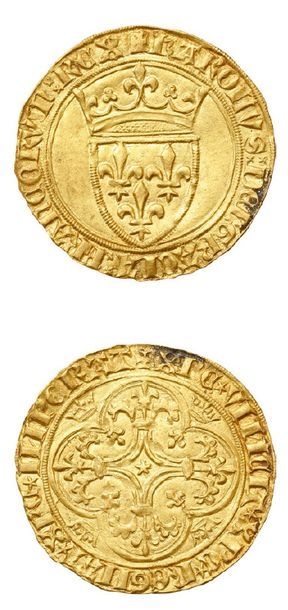 null CHARLES VI (1380-1422)
Écu d'or à la couronne. Mirabel (Pt 3e).
D. 369. Superbe.
Provenance:...