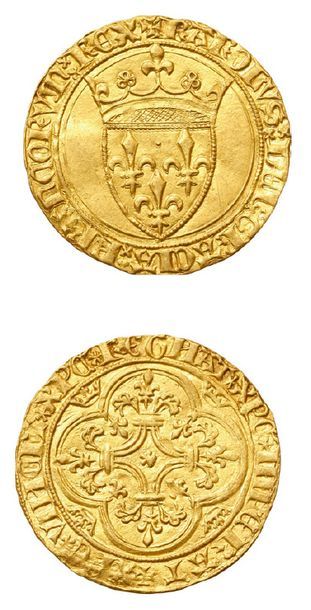 null CHARLES VI (1380-1422)
Écu d'or à la couronne. Saint-André-de-Villeneuveles-Avignon.
D....