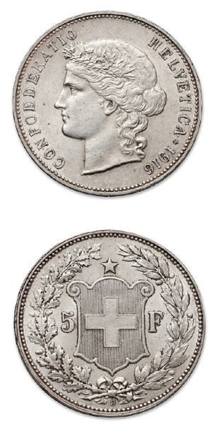 null 5 francs. 1916B. kM. 34.