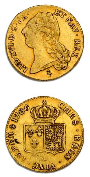 null LOUIS XVI (1774-1793)
Double louis d'or au buste nu. 1786. Paris.
D. 1706. TB...