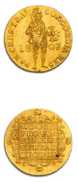 null ROYAUME de HOLLANDE:
Louis Napoléon (1806-1810)
Ducat d'or, 1re type. 1807....