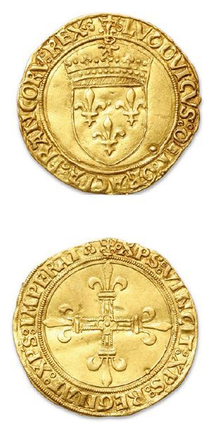 null LOUIS XII (1498-1514)
Écu d'or au soleil. Lyon (Pt 12e).
D. 647.
TTB à supe...