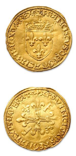 null FRANÇOIS Ier (1515-1547)
Écu d'or au soleil, 5e type. Lyon (Pt 12e).
D. 775....