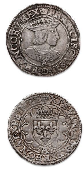 null FRANÇOIS Ier (1515-1547)
Teston: 2 exemplaires. 4e type Lyon et 20e type Paris.
Demi...