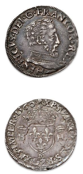 null FRANÇOIS II (1559-1560)
Demi teston, 2e type (sans le II) au nom d'Henri II.
1560....