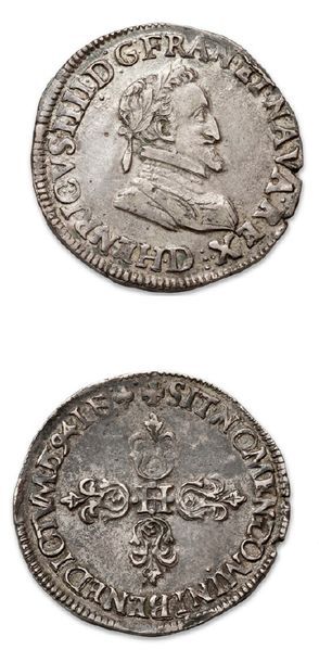 null HENRI IV (1589-1610)
Demi franc. 1594. Lyon.
D. 1212a.
Très bel exemplaire.