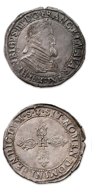 null HENRI IV (1589-1610)
Demi franc. 1601. Toulouse.
D. 1212a. Flan large.
TTB à...