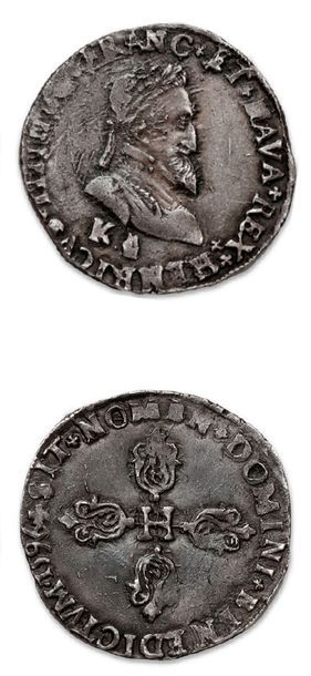 null HENRI IV (1589-1610)
Demi franc: 2 exemplaires. 1596 Bordeaux et 1603 Rouen.
D....