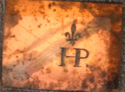 Hélie PONCET (mort en 1667) Deux plaques rectangulaires en cuivre émaillé ornées...