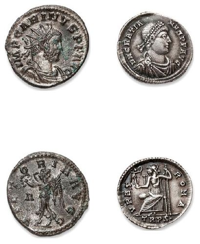null Antoninien: 21 exemplaires variés de Aurélien à Dioclétien.
Folles et petits...