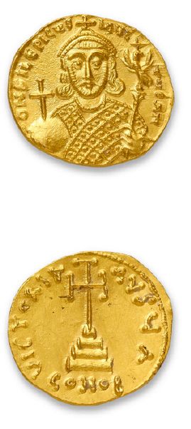 null PHILIPPICUS BARDANES (711-713)
Solidus. Constantinople. 4,46 g.
Son buste couronné...