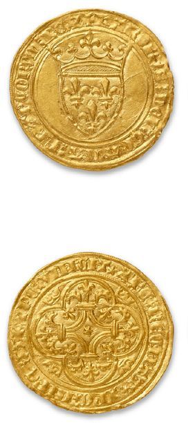 null CHARLES VI (1380-1422)
Écu d'or à la couronne. Saint-Lô. 3,94 g.
D. 369. Presque...