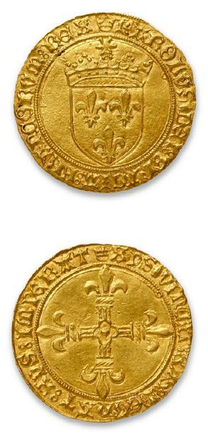 null CHARLES VIII (1483-1498)
Écu d'or au soleil. Toulouse. 3,43 g.
D. 575. Supe...