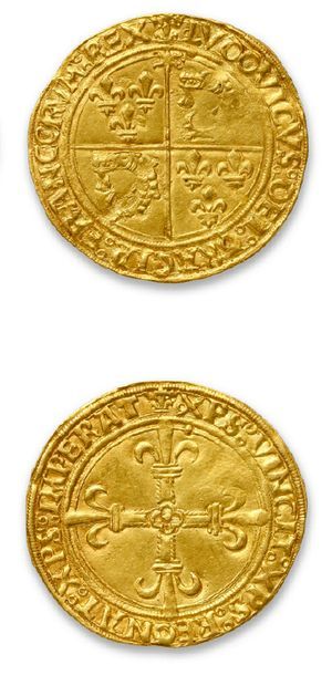 null LOUIS XII (1498-1514) Gold
shield to the sun of the Dauphiné. Crémieu. 3,42...