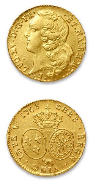 null LOUIS XV (1715-1774)
Double golden louis of Béarn with a headband. 1765. Pau.
D....