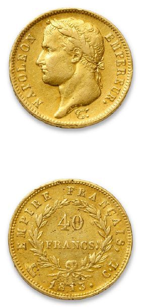 null PREMIER EMPIRE (1804-1814)
40 francs or. 1813. Gênes (3 870 exemplaires).
G....