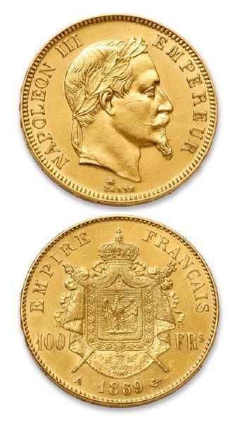 null SECOND EMPIRE (1852-1870)
100 francs or Napoléon III, tête laurée. 1869. Paris.
G....