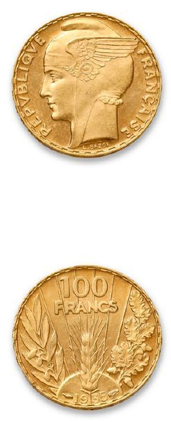 null TROISIÈME RÉPUBLIQUE (1871-1940)
100 francs Bazor. 1935.
G. 1148. Superbe.