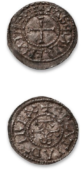 null CHARLES II, le Chauve (840-877)
Denier: 8 exemplaires. Orléans - Bourges (2...