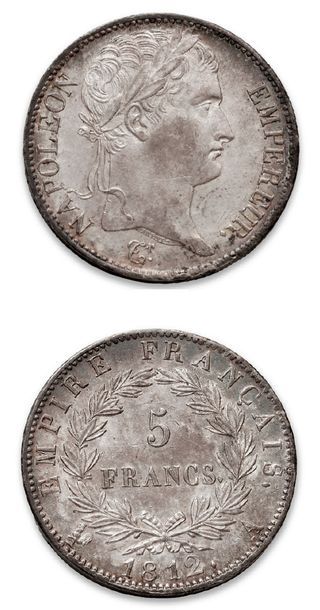 null PREMIER EMPIRE (1804-1814)
5 francs. 1812. Paris.
G. 584. Superbe.