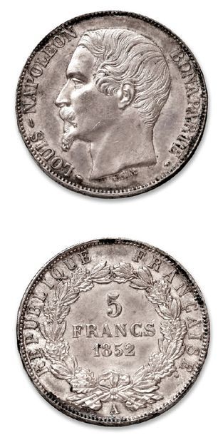 null DEUXIÈME RÉPUBLIQUE (1848-1852)
5 francs, Louis Napoléon Bonaparte (tête plus...