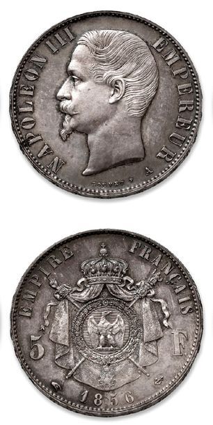 null SECOND EMPIRE (1852-1870)
5 francs, tête nue. 1856. Paris.
G. 734. Splendid...