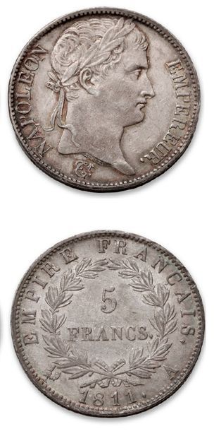 null 5 francs: 17 exemplaires.
Napoléon Ier (3 ex.: 1811A - 1812T - 1813I), Louis...