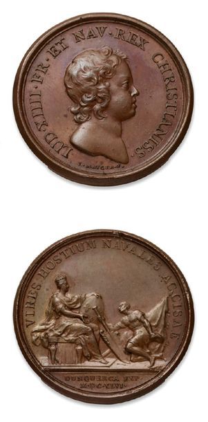 null Lot: 11 médailles en bronze de J. Mauger de 1645 à 1677 dont: Prise de Rosas,...