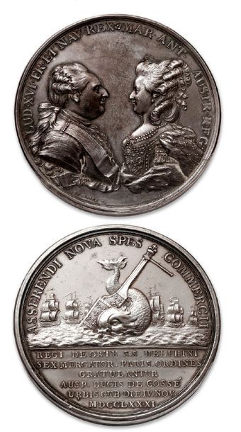 null LOUIS XVI
1781. Birth of the Dolphin. Duvivier. Silver. 60 mm.
Compliments of...