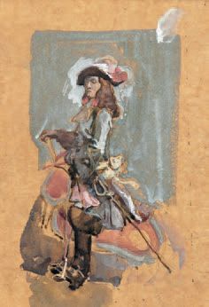 Charles 
Gouache Rider
's Study.
22 x 15 cm
COLLECTION by M. X