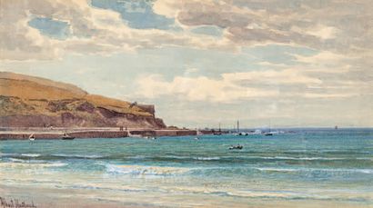 Albert 
The
Watercolour jetty, signed lower left.
19 x 34 cm
COLLECTION by M. X