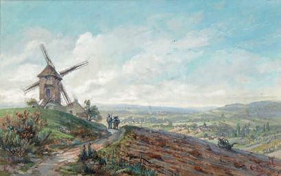 CORNIL Le moulin
Gouache, signée en bas à droite.
26 x 42 cm
COLLECTION de M. X