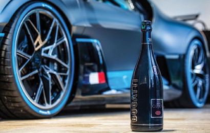 null -A magnum of Champagne CARBON BUGATTI To celebrate the 110th anniversary of...