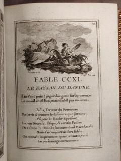 LA FONTAINE (Jean de) Fables choisies. À Paris, chez l'auteur, 1765-1775, le vol....