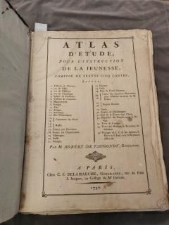 ROBERT DE VAUGONDY (Gilles), et Charles-François DELAMARCHE Atlas d'étude, pour l'instruction...