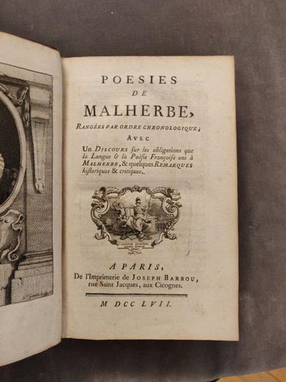 LITTÉRATURE, XVIIe-XVIIIe siècles Ensemble de 17 volumes de formats divers, TOUS...
