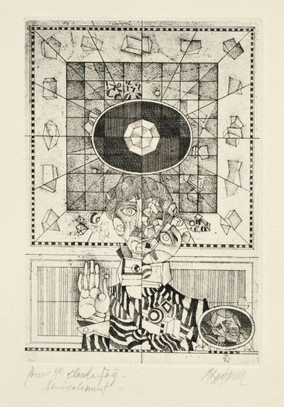Assadour BEDZIKIAN dit ASSADOUR Petrifications, 1988, etching and aquatint, 29 x...
