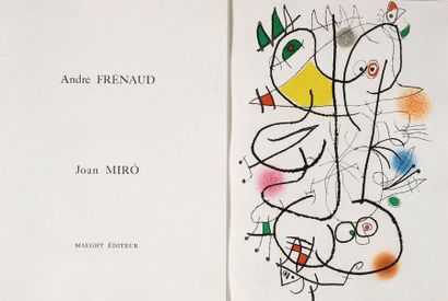 Joan MIRO / André FRÉNAUX Le Miroir de l'homme par les bêtes, Paris, Maeght, 1972,...