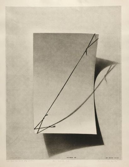 Joerg ORTNER Blanc-carte lettre tendu, 1974-1975, eau-forte, 79 x 59,5 cm, marges...