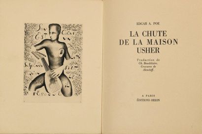 Alexandre ALEXEIEFF / Edgar A. POE La Chute de la maison Uscher, Paris, Orion, 1929,...