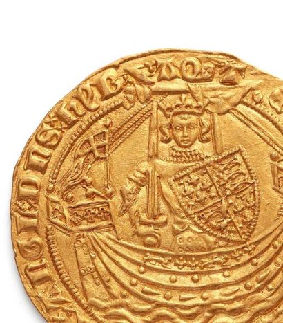 null GRANDE-BRETAGNE Edouard III (1327-1377)
Noble d'or. Calais.
North 1235. S. 1504....