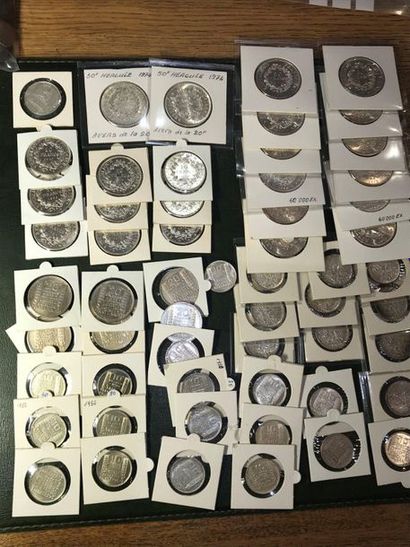 null 100 silver francs Pantheon.
50 silver francs Hercules: 14 copies.
10 silver...