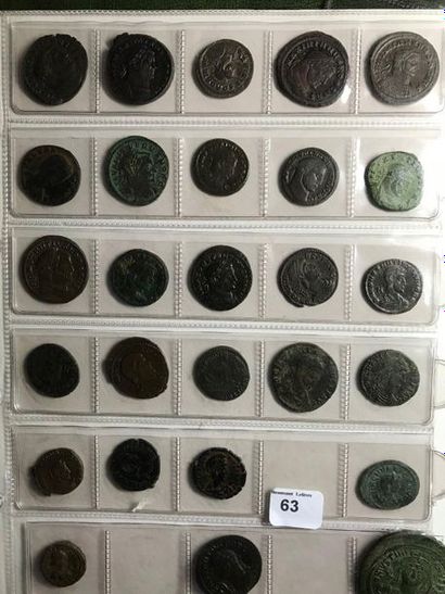 null Antoninien et petit bronze: 24 exemplaires variés de Gallien à Allectus.
Joint...