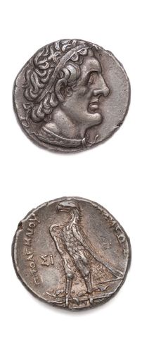 null Ptolémée II Philadelphe (285-246 av. J.-C.)
Tétradrachme. 14,08 g. Sidon.
Son...