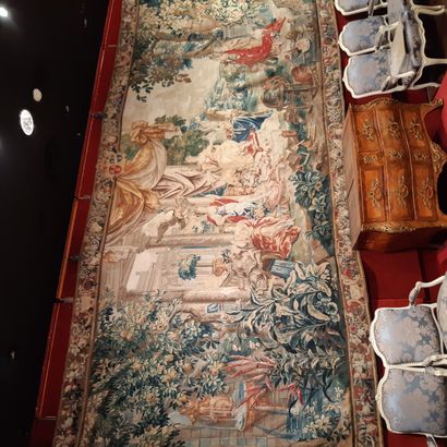 null Tapestry in wool and silk representing the Europe of the "Tapestry of the Continents",...