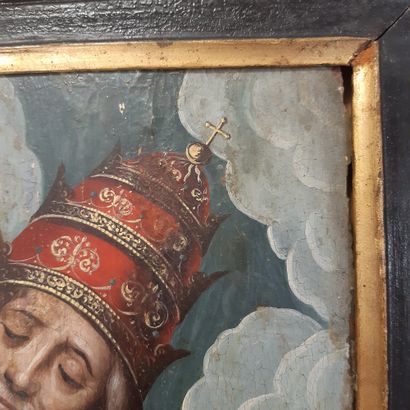 ÉCOLE FLAMANDE de la fin du XVe ou du début du XVIe siècle 
Christ died in the arms...