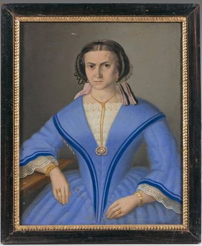 ÉCOLE POLONAISE de la première moitié du XIXe siècle 
Portrait of the Countess Olczewska
Portrait...