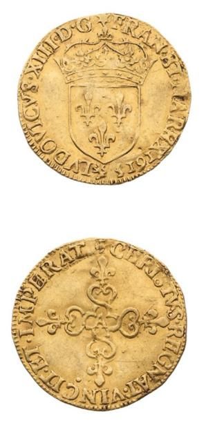 null LOUIS XIII (1610-1643) Écu d'or au soleil. 1615. Paris. 3,33 g. Écu de France...