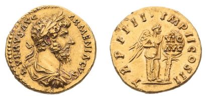 null LUCIUS VÉRUS (161-169) Aureus. 7,25 g. Rome (164). Son buste lauré, drapé et...