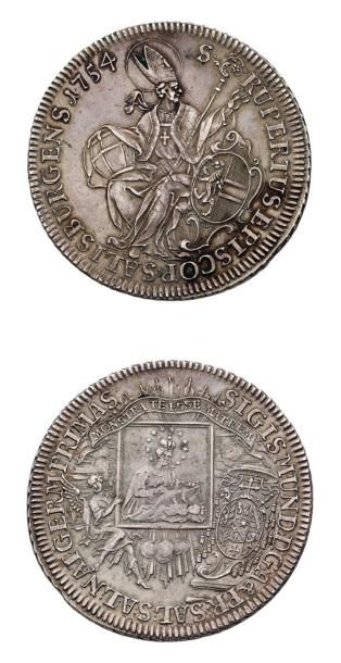 SALZBOURG SIGISMOND III (1753-1771) Thaler. 1754. D. 1248. Superbe.